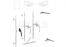 Plastic steel flat inward opening configuration 03